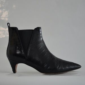J.Crew Embossed Kitten Heel Ankle Bootie